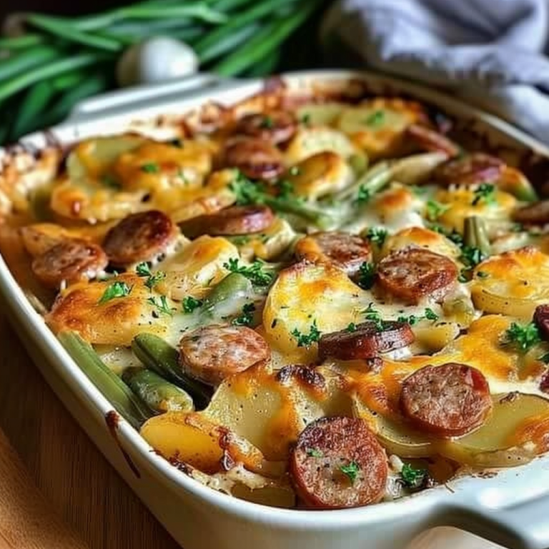 Sausage, Green Bean, and Potato Casserole - Recipes Smile